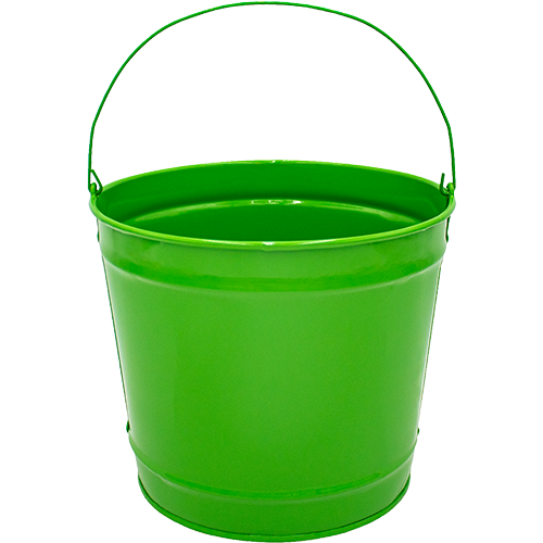 10 Qt Powder Coated Bucket - Electric Green 317