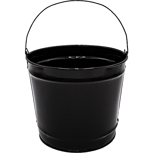 10 Qt Powder Coated Bucket - Glossy Black 006