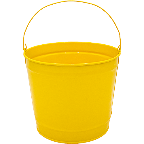 10 Qt Powder Coated Bucket - Sunshine Yellow 312