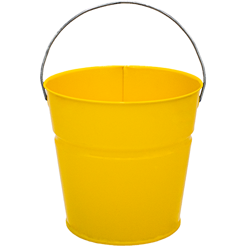 2 Qt Powder Coated Bucket-Sunshine Yellow -  312