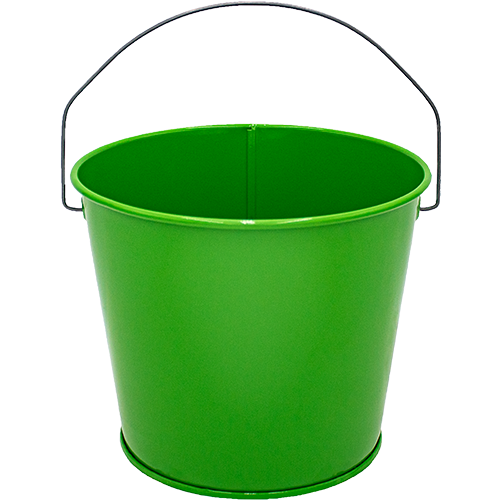 5 Qt Powder Coated Bucket - Electric Green 317