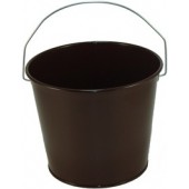 5 Qt Powder Coated Bucket - Chocolate Brown 318