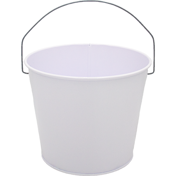 White Buckets with Handles