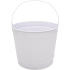 10 Qt Powder Coated Bucket - Glossy White 005