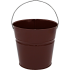 2 Qt Powder Coated Bucket-Chocolate Brown - 318