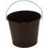 5 Qt Powder Coated Bucket - Chocolate Brown 318