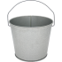 5 Qt Powder Coated Bucket - Plain Galvanized 315