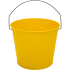 5 Qt Powder Coated Bucket - Sunshine Yellow 312